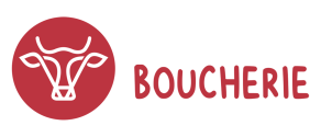 logo boucherie la renommee blanc